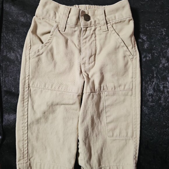 Ralph Lauren 2-Piece Plaid Button-Down & Khaki Pants Set – 3–6 Months - Picture 2 of 4